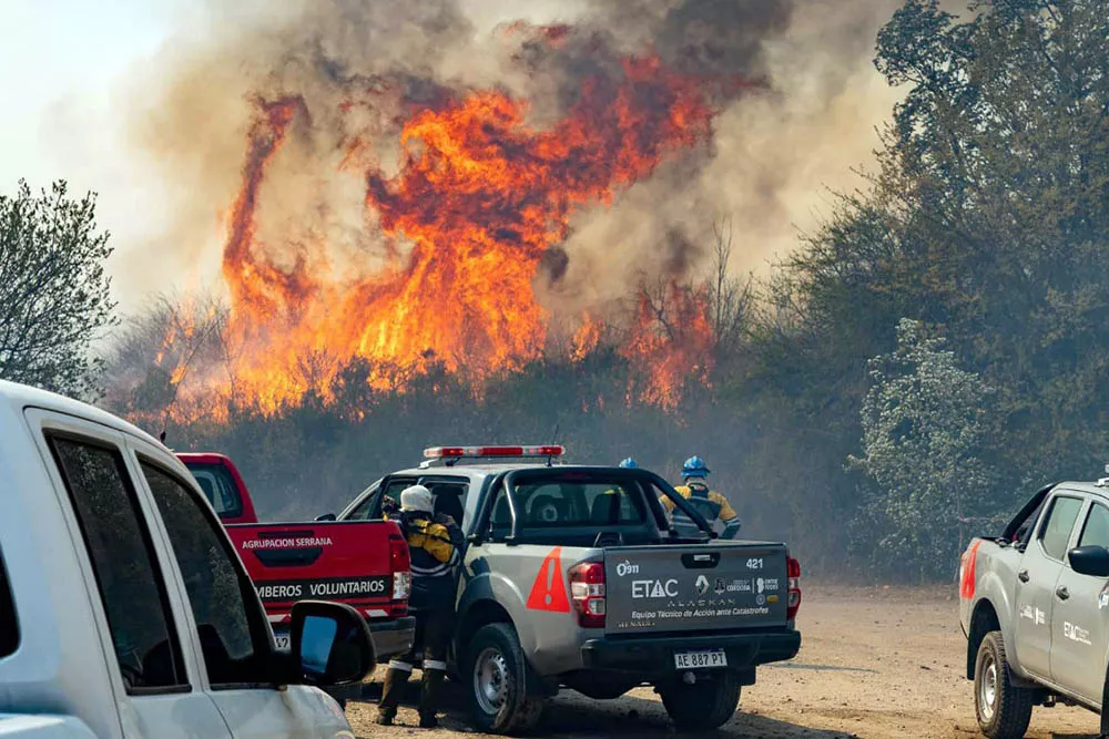 Incendios: en 15 días, el fuego arrasó con más de 10.000 hectáreas en Córdoba