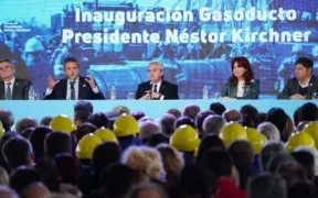 El oficialismo cerró filas detrás de Sergio Massa en la inauguración del gasoducto Néstor Kirchner