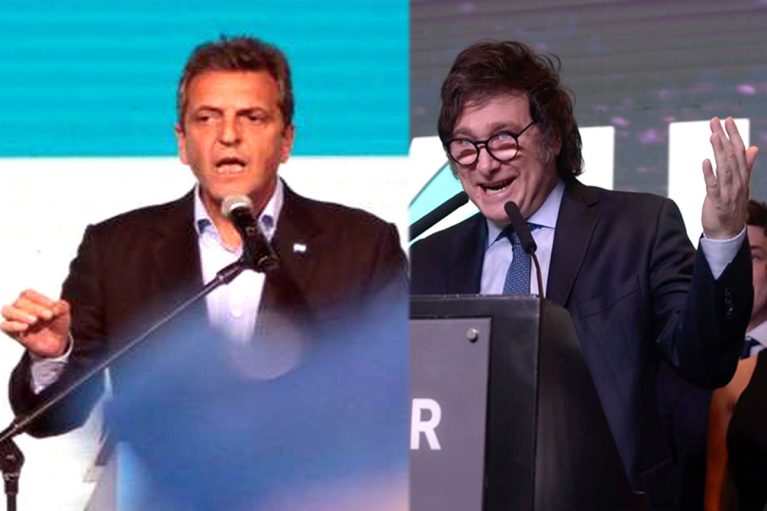 El presidente de la Argentina a partir del 10 de diciembre de 2023 surgirá de la pulseada que librarán el 19 de noviembre el candidato a presidente de Unión por la Patria, Sergio Massa, y el líder de La Libertad Avanza, Javier Milei.