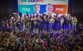 El Partido Cordobés copó el escenario de triunfo del nuevo intendente de Río Cuarto, Guillermo de Rivas.